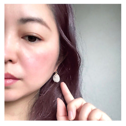 櫻花吉野櫻花和淡水珍珠耳環/耳環 第4張的照片