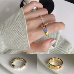 2点セット サイズ調節 自由に調整 フリーサイズ 指輪 可愛い女の子 リング 指輪シルバー リング プレゼント 2枚目の画像