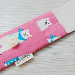 環保餐具收納袋 筷子袋 組合筷專用 白熊 第3張的照片