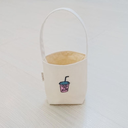 環保收納袋 飲料 咖啡 手提袋 刺繡飲料杯款 第3張的照片