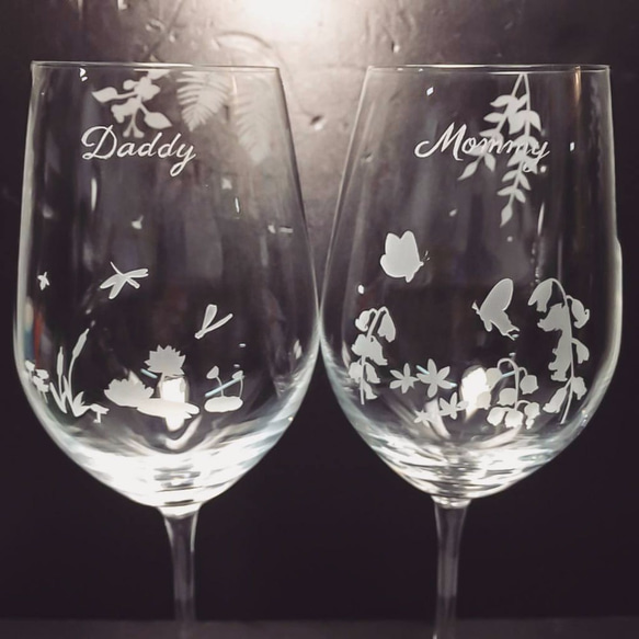 【Four Seasons Blossom 水晶紅/白酒杯 】1套4只 人生的各個風景，都有它獨特的美 婚禮祝酒 第7張的照片