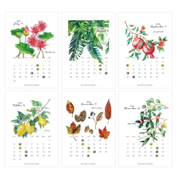 Botanical Calendar 2022 ボタニカルカレンダー2022 3枚目の画像