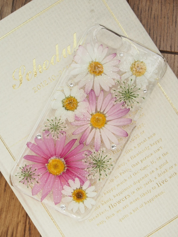 iphone6(5/5s・5c・4/4s) 押し花ケース【#187】(送料無料) iPhone 