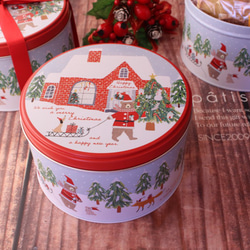 ☆数量限定販売☆クリスマス缶(大)☆冬のケーキ「カカオケーキ」も入ってます♪カカオ・マロン・りんご 6枚目の画像
