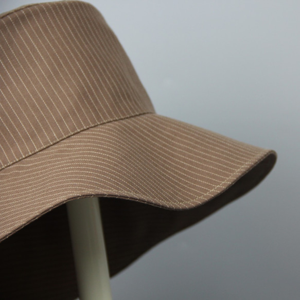 【Pinstripe line】Wool Sun hat/Packaging 4枚目の画像