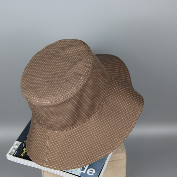 【Pinstripe line】Wool Sun hat/Packaging 5枚目の画像