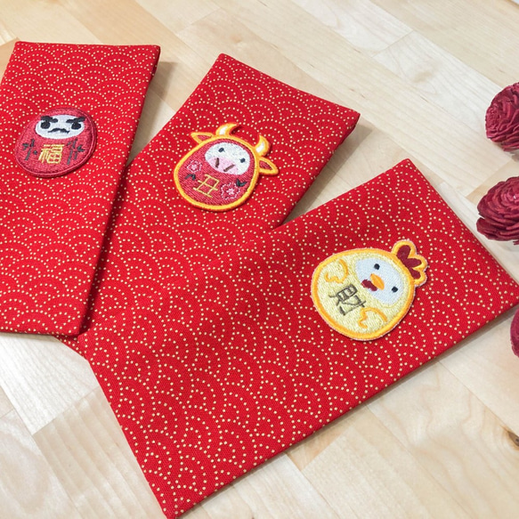 【新春 布紅包】燙金印花/刺繡 紅包袋 第2張的照片