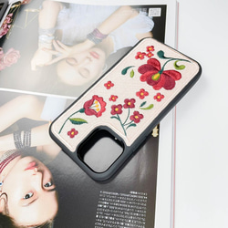 【瑪捷玫瑰花園】英式玫瑰粉/刺繡手機殼/客製化 iPhone14 第6張的照片
