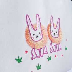 【N Bunny Friends】帆布ファスナーサイドバックポチバッグ 3枚目の画像