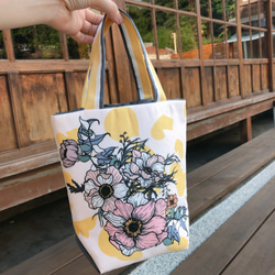 【LDOHM  Anemone Gathered Tote Bag】Original Printing&Pattern 6枚目の画像