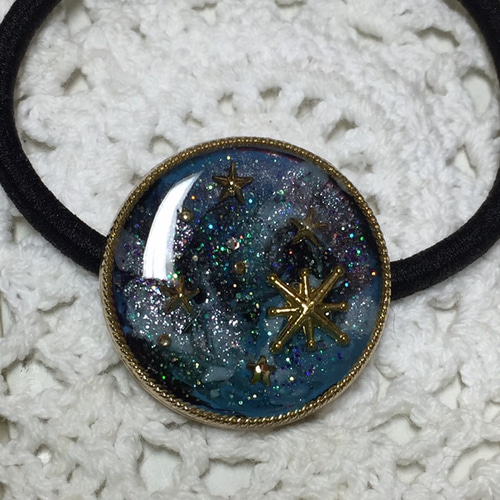 レジンの髪ゴム 星空 ヘアゴム Naturel 通販 6511889｜Creema