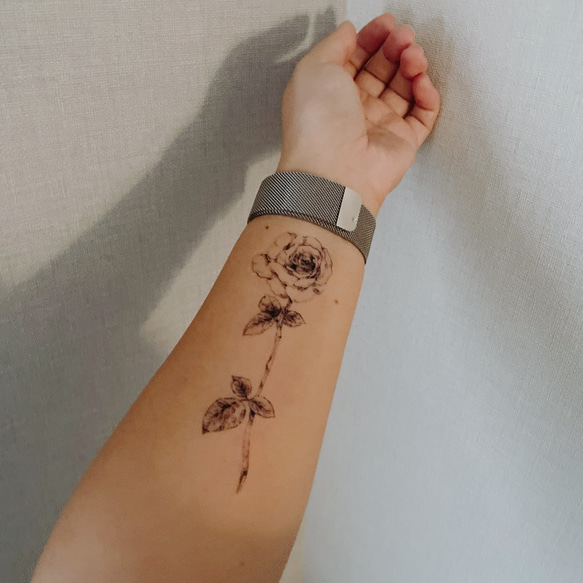 薔薇柄タトゥーシール_ノーカット その他アクセサリー coooka