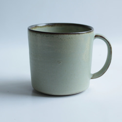 マグカップ (LL)　淡い緑系　陶器 9枚目の画像