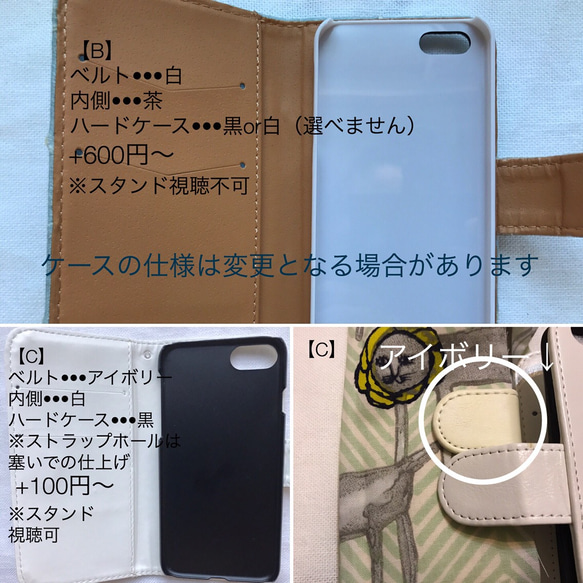 【専用ページ】iPhone5/SE 手帳型ケース ミナペルホネン タンバリン ライトブルー ꕤ受注制作ꕤ 4枚目の画像