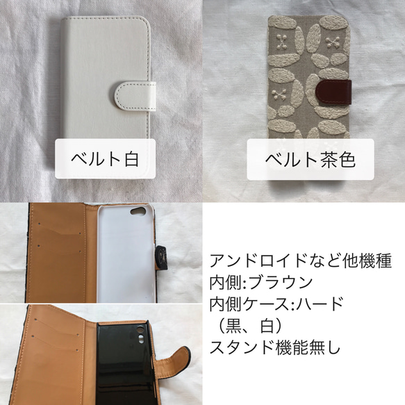 ⚠️専用⚠️ 24-3 iPhone他、全機種対応 手帳型ケース ミナペルホネン タンバリン ネイビーꕤ受注制作ꕤ 3枚目の画像