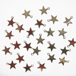 星のプレートパーツ チャーム ステンレス シルバー 10㎜ 50枚入り 2枚目の画像