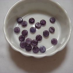 ヴィンテージガラスビーズ 8mm 紫系 バイオレット チェリーブランド 通販no.12 3枚目の画像