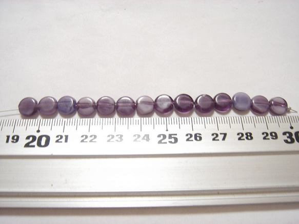 ヴィンテージガラスビーズ 8mm 紫系 バイオレット チェリーブランド 通販no.12 4枚目の画像