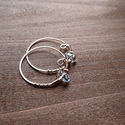 imeru（光）のニンカリ【アイヌの耳飾り・ピアス】ダイヤモンド