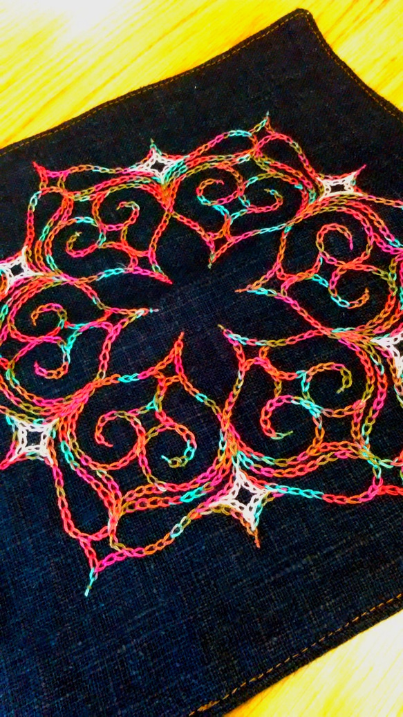 アイヌ刺繍　タペストリー くらしの工藝布タペストリーアイヌ刺繍｜家を装う｜中川政七商店