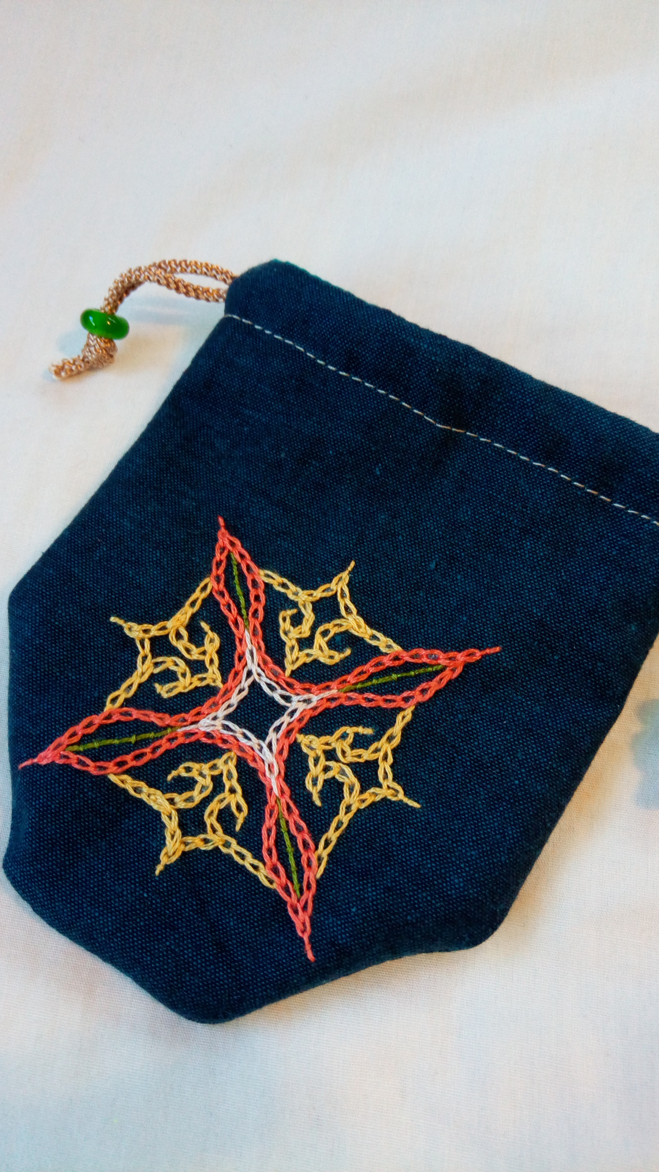 アイヌ刺繍》 アイヌ刺繍 ミニ着物 ⑤ ゆるめれ