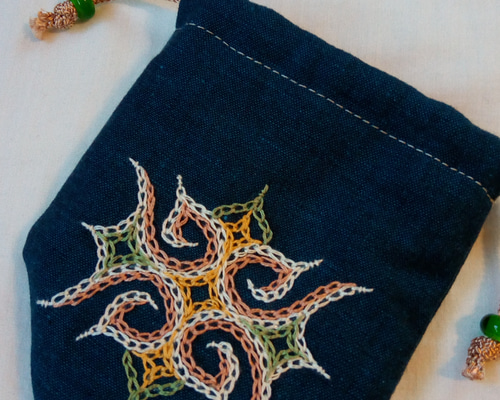 アイヌ模様の刺繍 アイヌ模様の刺繍