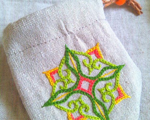 ポン・サラニプ（アイヌ文様刺繍ミニポーチ） ポーチ モレウ工房 通販