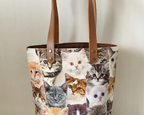 トートバッグ　猫柄　リリー 楽天市場】トートバッグ(猫グッズ ネコ雑貨 ねこ柄 三毛猫 ぶち