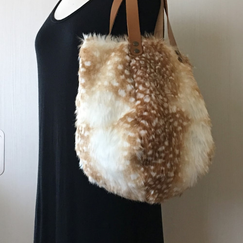 本革 バンビリアルファー トートバッグ