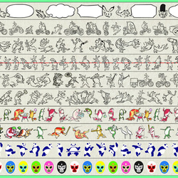 マスキングテープ「現代版鳥獣戯画　戯画つなひき」 3枚目の画像