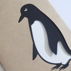 抜き絵封筒（ポチ袋）　「ペンギンさん」 3枚目の画像