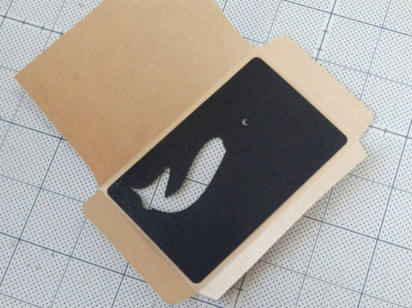 抜き絵封筒（ポチ袋）　「ペンギンさん」 4枚目の画像