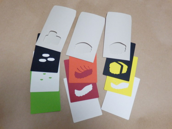 抜き絵封筒（ポチ袋）　OSUSHI 2枚目の画像