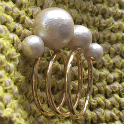 quatre cotton pearl ring 3枚目の画像