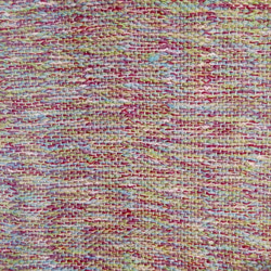 桜色のテーブルマット・インテリアマット(赤ピンク系)【手織り一点物】 4枚目の画像