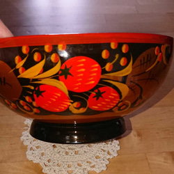 木造 ロシア 工芸品 ラッカーお皿 3枚目の画像