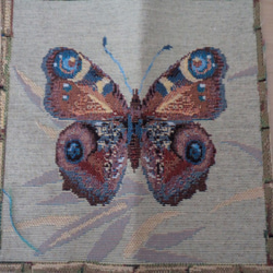 SALE! ヨーロッパ生地ゴブラン織り プチゴブラン　蝶々1 1枚目の画像
