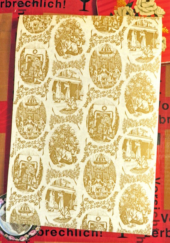 U.S.A. ヴィンテージ包装紙【子供達とクリスマス】DA-WP040 2枚目の画像