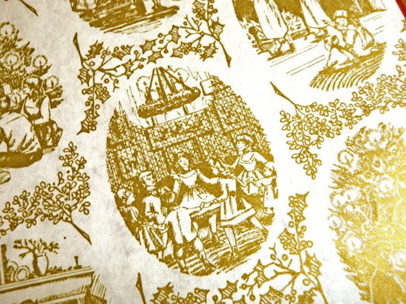 U.S.A. ヴィンテージ包装紙【子供達とクリスマス】DA-WP040 4枚目の画像