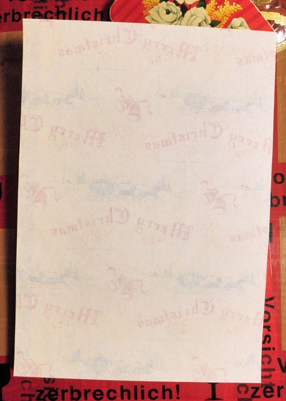 U.S.A. ヴィンテージ包装紙【ベルと馬車】DA-WP044 4枚目の画像