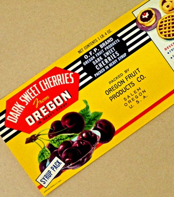 Vintageラベル Vol. 24 （ダークチェリー缶) DA-LA024 1枚目の画像