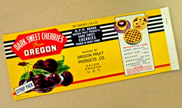 Vintageラベル Vol. 24 （ダークチェリー缶) DA-LA024 2枚目の画像