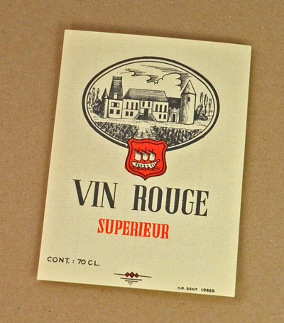 1枚/ Vintage ラベル Vol. 1（Vin Rouge）DA-LA001 1枚目の画像