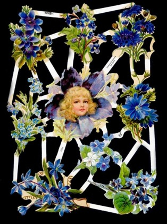 ドイツ製クロモス 青い花の精 ラメなし　DA-CH037 2枚目の画像