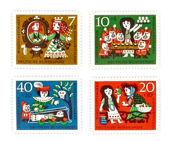 ドイツ童話切手（白雪姫）Germany　DA-STE056 1枚目の画像