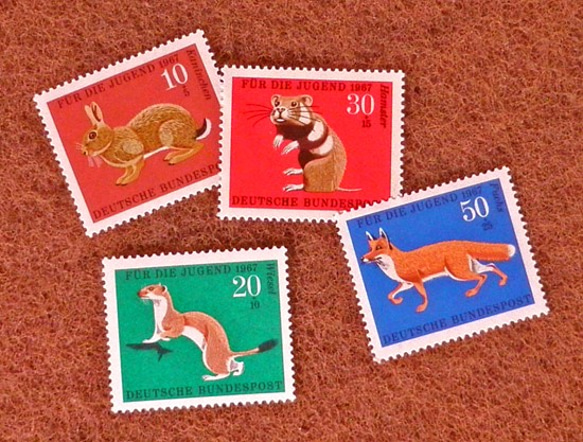 ドイツシリーズ切手（動物）Germany　DA-STE078 2枚目の画像