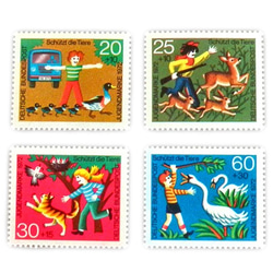 ドイツシリーズ切手（動物愛護）Germany　DA-STE080 1枚目の画像