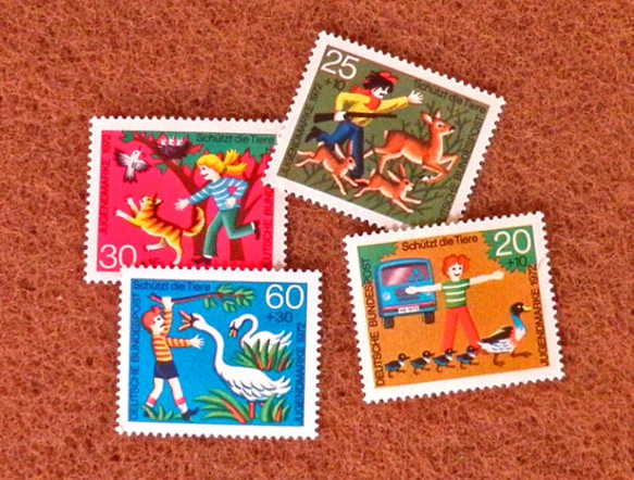ドイツシリーズ切手（動物愛護）Germany　DA-STE080 2枚目の画像