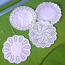 90mm 英国レースペーパー（10枚）DA-LPN002 3枚目の画像