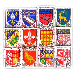 フランス古切手（紋章12）France   DA-STE093 1枚目の画像